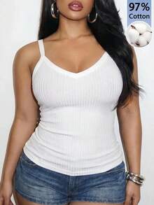 Slaydiva Plus Size Women Solid Color Pleated Slim Fit Versatile Casual Daily Top Bussines Lounge White Summer - White - View 1