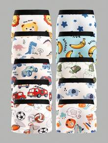 SHEIN Young Girl Simple Contrast Color Elastic Waist Sports Casual Boxer Briefs 10pcs/Pack - Multicolor - View 2
