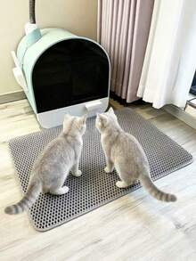 Large Cat Litter Mat, Designed To Effectively Prevent Cat Litter From Scattering And Leaking, Keeping Litter Contained. Non-Slip, Odor-Resistant, And Easy To Clean - The Ideal Protective Mat For Litter Boxes And Pet Supplies. Durable Cat Litter Mat. - Multicolor - View 8