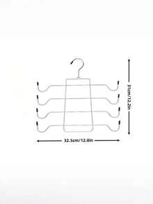 1 Pack Tank Top Hanger, Space-Saving Bra Hanger For Closet Organization Bag, Hanging Bra Organizer Vest, With 8/16 Hooks, Metal Closet Organizer And Storage, Small Space Solution - Silver - View 9