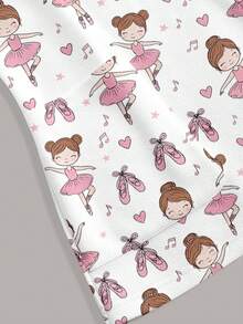 PopScrub Atasan Seragam Medis Wanita Motif Balet Lucu, Cocok untuk Anak-anak dan Rumah Sakit Hewan Peliharaan - MultiWarna - View 5