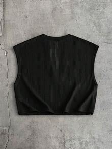 AXEPEAK Men's  Casual Versatile Daily Outing Top - Black - View 3