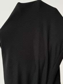 SHEIN Maternity Casual Versatile Solid Color Leggings,Autumn Outfit For Women - Black - View 5