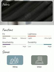 In My Nature Top-stitching Wideband Waist Outdoor Leggings - Black - View 6