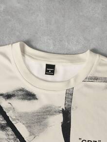 Manfinity Dauomo Men's Casual Contrast Color Round Neck Short Sleeve T-Shirt, Summer - Multicolor - View 3