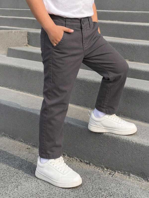 Pantalon de niño de gabardina stretch corte skinny ajustado y comodo | Pantalon infantil tipo chino moderno de algodon premium para escuela o eventos casuales tallas 2 4 6 8 10 12 14 16 |