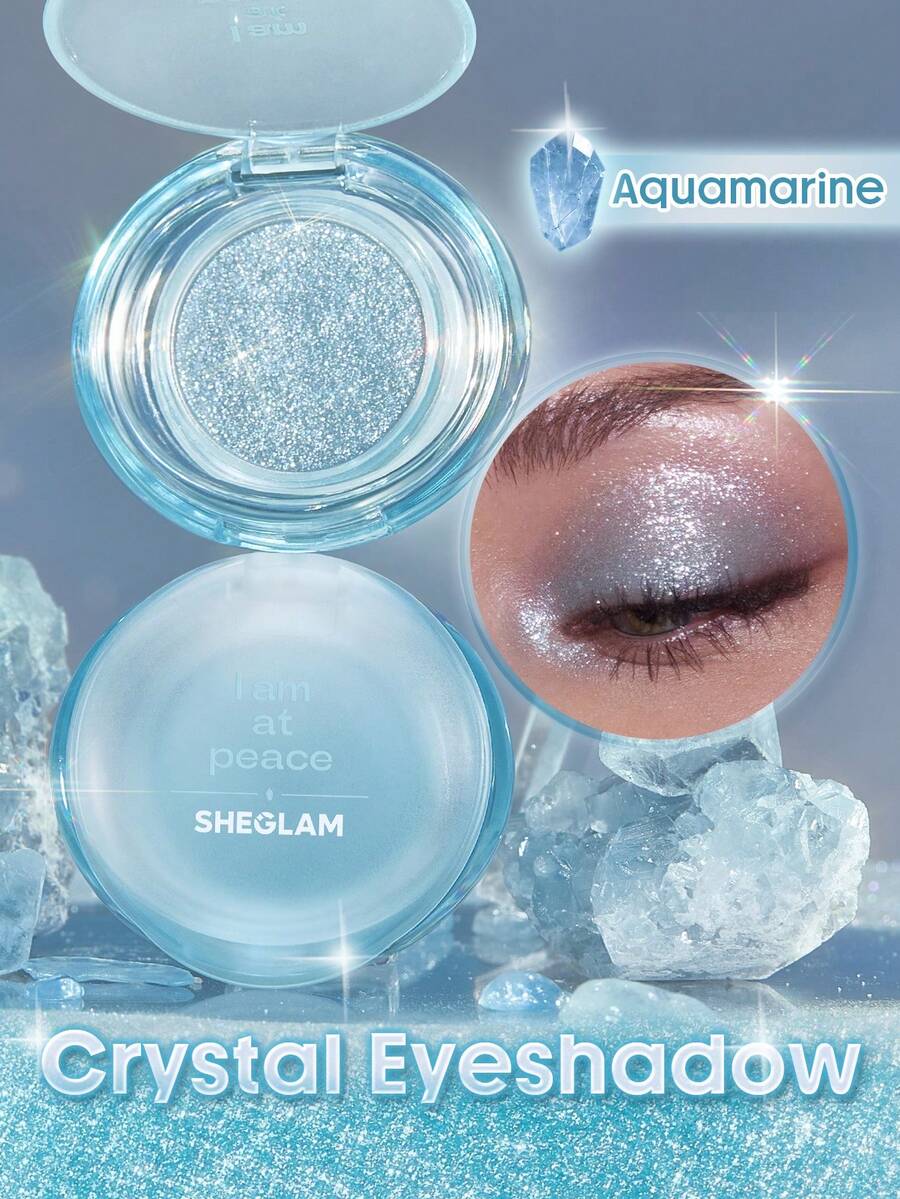 SHEGLAM Crystal Intentions Manifesting 閃耀亮片眼影-Aquamarine 品牌美妝化妝品 適合女士與女孩 - 天然海藍寶 - 查看 1
