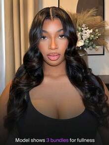 Body Wave Human Hair Weave Bundles 1 Piece Natural Black Virgin Human Hair Extensions For Women 8-30 Inch - Natural Black - View 4