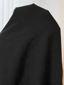 SHEIN CURVE+ 大尺碼女款百褶綁帶寬鬆連身褲，適合日常通勤、度假，黑色夏季休閒款，柔軟顯形，優雅傳統波希米亞風，適合正式場合與早午餐 - 黑色 - 查看 9