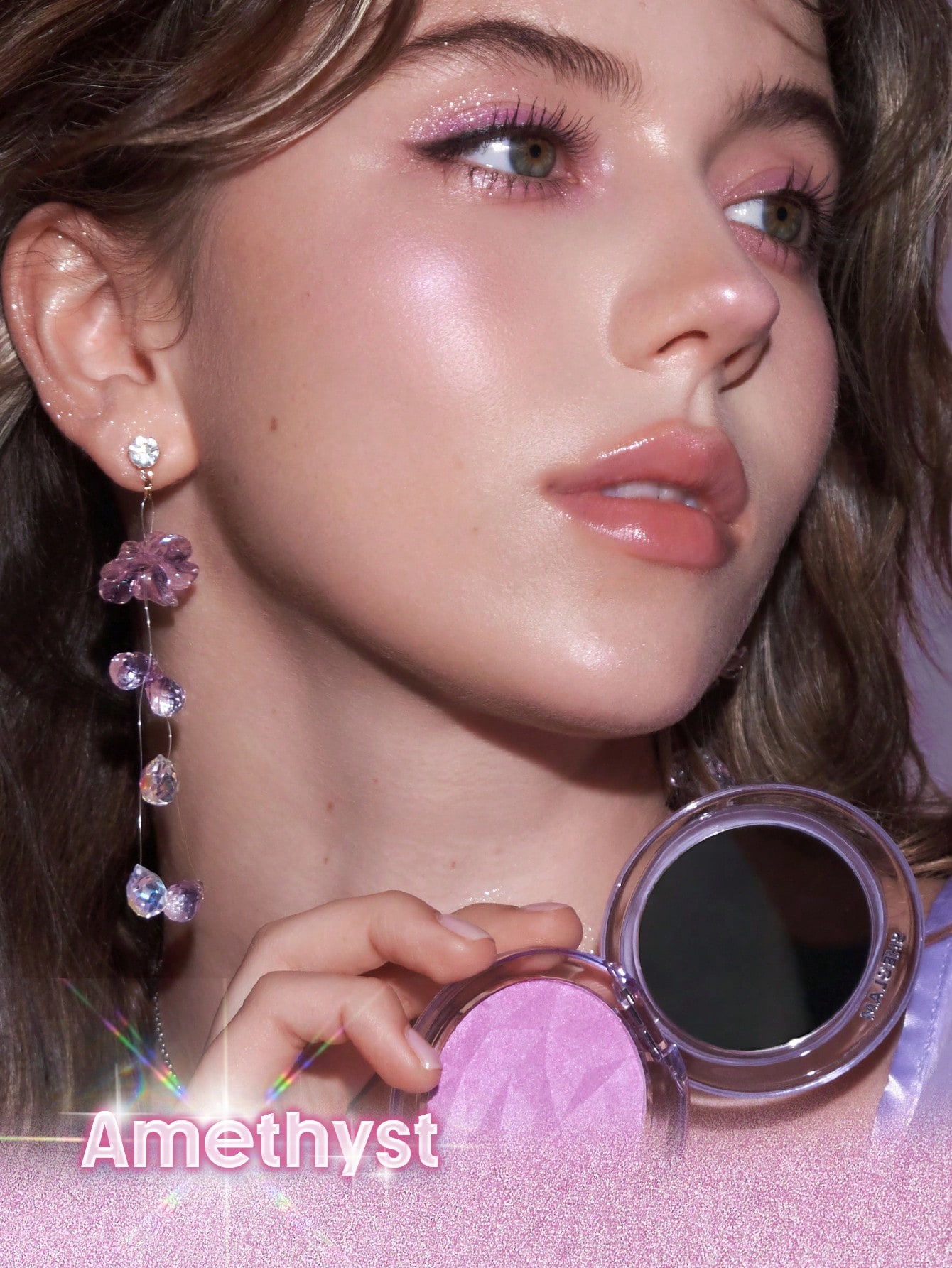 Crystal Intentions High Vibration Blushlighter-Amethyst 2