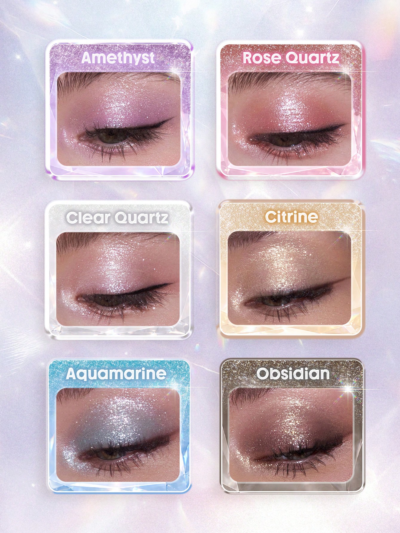Crystal Intentions Manifesting Glow Glitter Eyeshadow-Obsidian 5