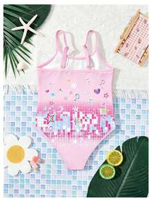 Bộ đồ bơi liền thân tối giản, thoải mái dành cho bé gái, thích hợp cho mùa hè. - Nhiều màu - Xem 5