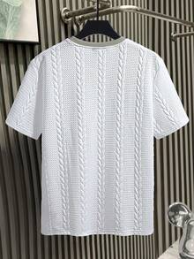 Manfinity Homme Men's Summer Casual Crew Neck Short Sleeve T-Shirt - Multicolor - View 2