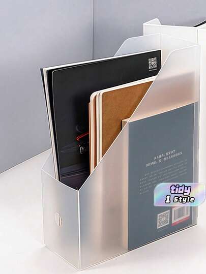 1 Pieza Organizador de Archivos de Escritorio Plegable - Soporte Minimalista de Documentos para Oficina y Hogar, Bandeja de Almacenamiento Ahorradora de Espacio, Tope de Libros Ajustable