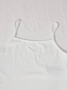 SHEIN 青少年女孩長袖抓絨3件套圓領秋冬保暖內裡拉鍊連帽外套、背心、寬腿鬆垮沙灘褲，黑白色 - 黑色 - 查看 9