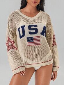 SHEIN Swim Chiccia 女款歐美風純色海灘度假性感鏤空透視波西米亞無袖針織罩衫短款細肩帶洋裝，夏季新款優雅白色極簡日常鉤編編織細肩帶海灘罩衫洋裝，女款海灘度假穿搭，度假洋裝，適合度假、約會、下午茶、郵輪 - 杏色 - 查看 6