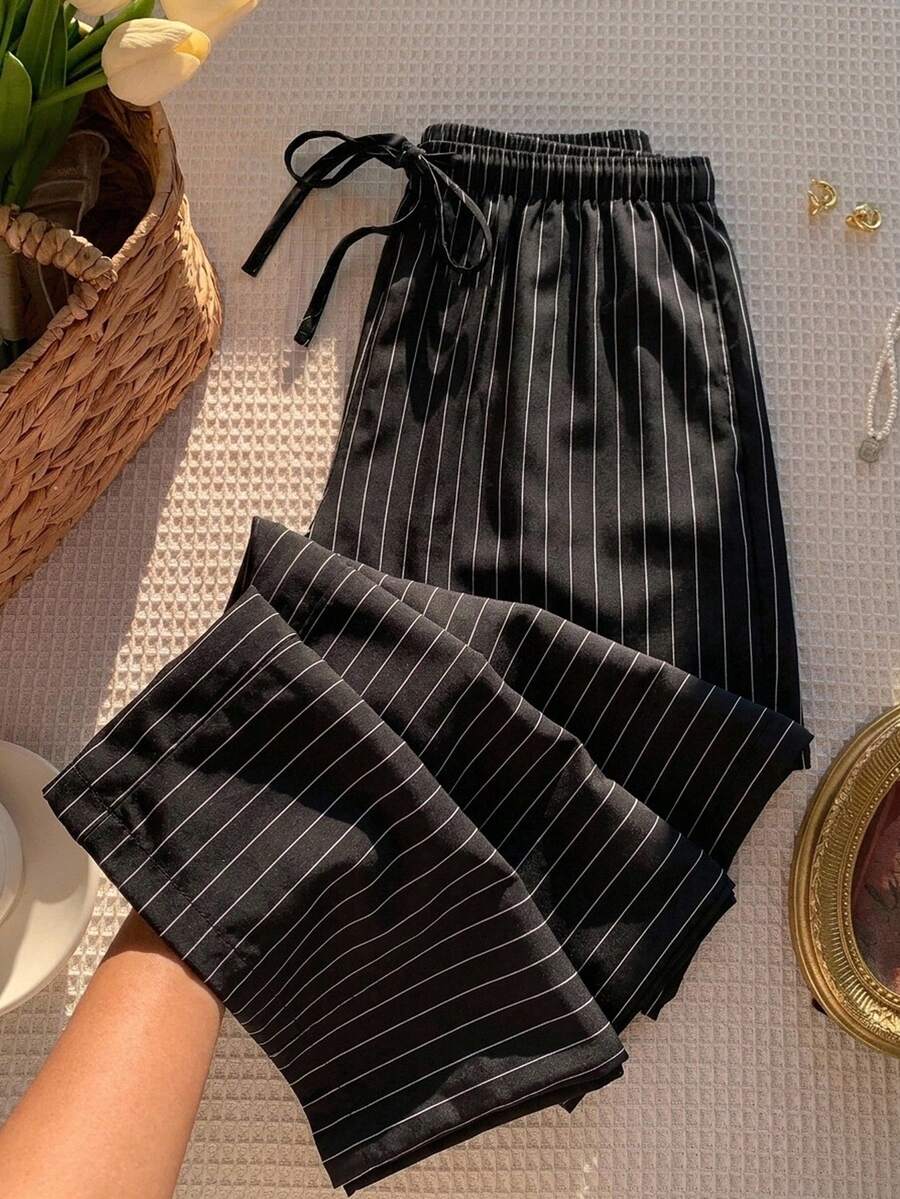 Comfortcana 女款休閒低腰長褲,夏季服飾,條紋長褲,通勤、外出穿搭,街頭、Y2K,適合日常通勤、約會、聚會,秋冬春夏,聖誕節、新年、感恩節、派對、婚禮、海灘、畢業典禮,時尚、優雅、休閒、外出、約會、約會、通勤 - 彩色 - 查看 1