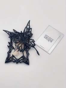 1pc Silver Resin & Metal Texture Photo Card Holder, Album, Photo Protector, Suitable Size: 6.5*9.5cm/2.56*3.74in, Back To School Photo - multicolor - View 7
