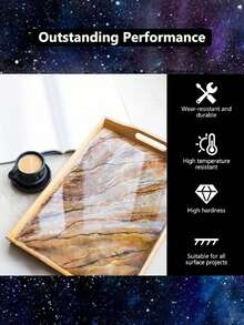 32 Ounce Epoxy Resin - Crystal Clear Epoxy Resin Kit, Non-Yellowing & Bubble-Free Art Resin For Arts & Crafts, Jewelry Making, Wood Projects And Resin Molds (2 X 16 Ounces) - 16oz/472ml - View 6