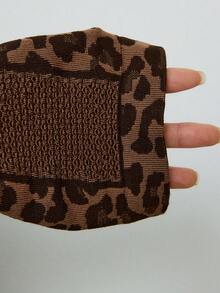 Voyena Colanți sport pentru femei mărimi mari, pantaloni de yoga, pantaloni de yoga cu imprimeu leopard maro cafe, pantaloni fitness - cafea maro - Vizualizare 8