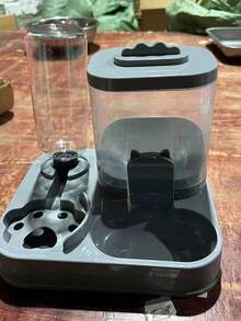 1個大容量2合1寵物餵食水盆組合餵食站，適用於貓狗，室內外通用，防滑不含BPA、不溢出、易清洗自動餵食碗 - 2.2L - 查看 5