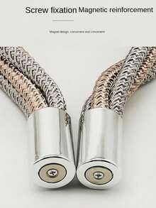 1 Fermacorda magnetico di lusso creativo senza foratura, design con nodo cinese e corda, adatto per tende spesse in camera da letto e soggiorno, idea regalo per compleanno e laurea - multicolore - Visualizzare 8