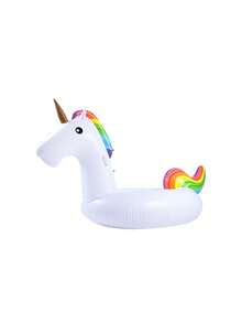 1 Piece Inflatable Floatation Board Inflatable Ride Rainbow Unicorn Adult Water Reclining Chair Seat (Ear Shape Random) - Multicolor - View 6