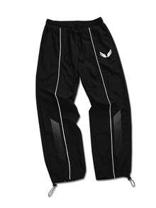 Sport MetroGents Men's Wing Print Drawstring Waist Sports Long Pants, Gym - Black - View 3