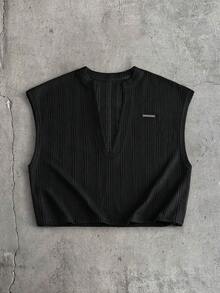 AXEPEAK Men's  Casual Versatile Daily Outing Top - Black - View 2