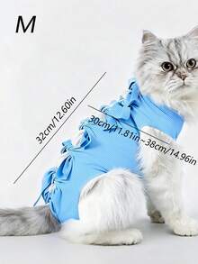 1 Buah Baju Rehabilitasi Kucing yang Dapat Diatur Ukurannya - Penutup Punggung Pasca Operasi yang Bernapas - Anti-Grooming - Melindungi Luka Perut - Cocok untuk Kucing yang Disterilkan dan Disapih - Semua Musim. - MultiWarna - View 5