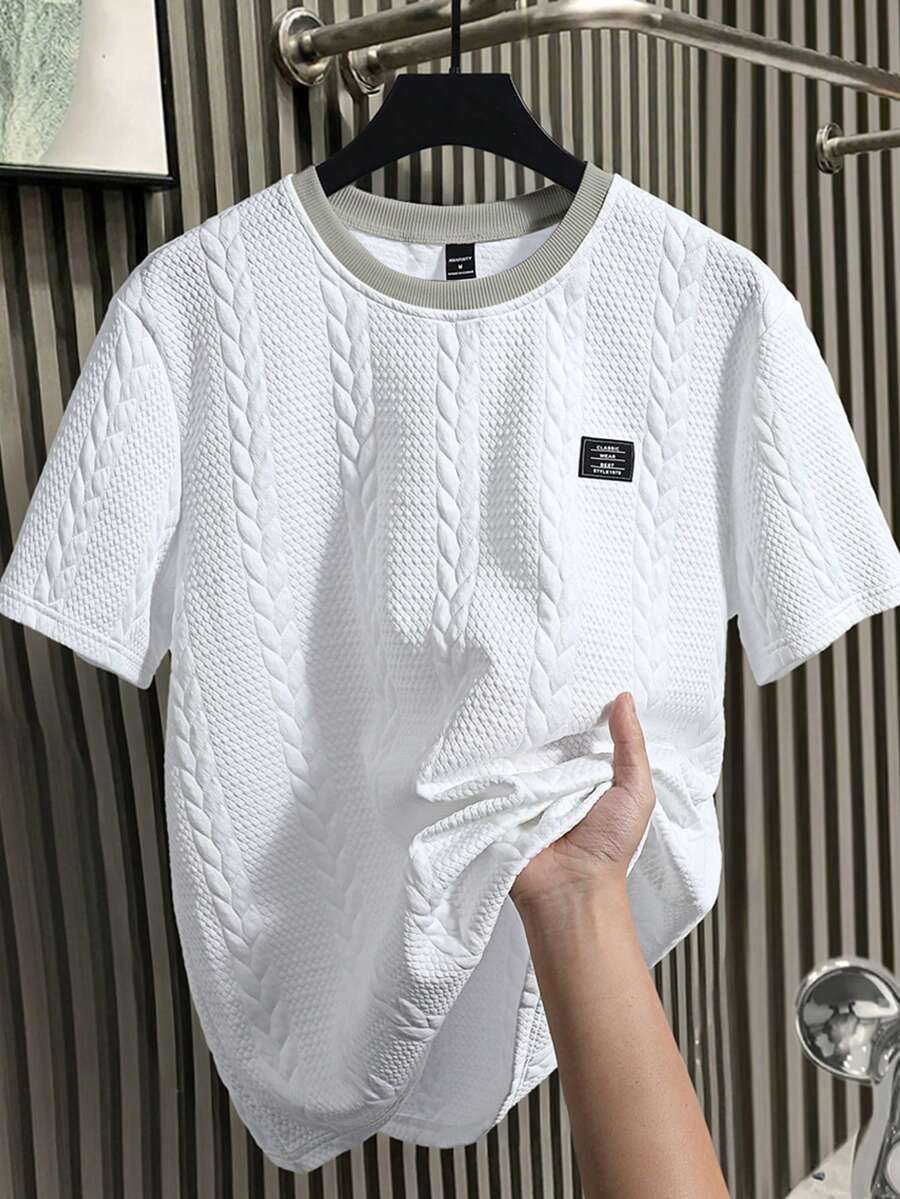 Manfinity Homme Men's Summer Casual Crew Neck Short Sleeve T-Shirt - Multicolor - View 1