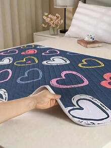 Reusable Leak-Proof Waterproof Mattress Protector, Washable Menstrual Bed Pad For Women, Incontinence & Bedwetting Use For Adults, Elderly - multicolor - View 5