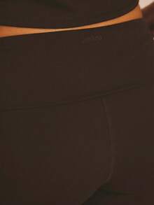 Aralina 2 Pieces Set Leisurewear Active Spring Summer Exercise Vacation Beach Short Sleeve Fitted T-Shirt Fitted Capri Legging Pant Two Pieces Set - Chocolate Brown - View 7