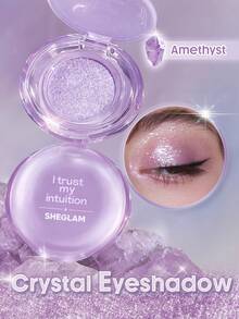 SHEGLAM Crystal Intentions Manifesting Glow Glitter Eyeshadow-Amethyst Brand Beauty Cosmetic Makeup For Women And Girls - Amethyst - View 1