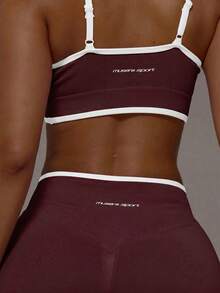 Musera Sport 女款運動T恤與背心 - 酒紅色 - 查看 6