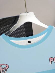 THE POWERPUFF GIRLS X SHEIN Plus Size Women's Round Neck Short Sleeve T-Shirt - White - View 4