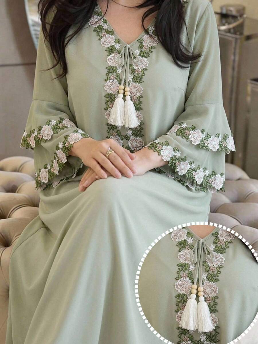 Al Najma 大尺碼女款土耳其長洋裝與阿拉伯傳統阿巴雅