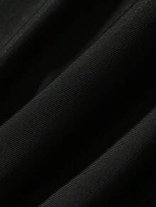 Mono de manga larga con cuello redondo y bloques de color para mujer, traje de baño deportivo casual tipo rash guard para vacaciones y playa - Negro 5 - Ver 6