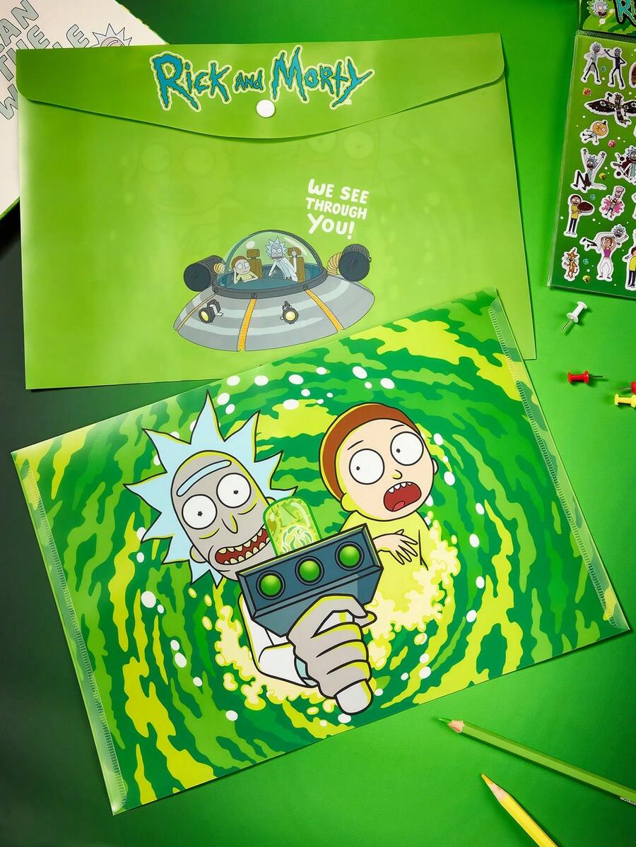 Rick and Morty X SHEIN Folder - Jeden element - Zobacz 1