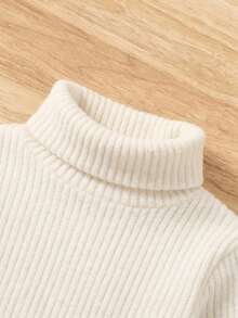 SHEIN 女童 3件組 高彈性翻領打底 T-shirt 秋季女童服飾，適合日常休閒穿著 - 彩色 - 查看 3