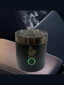 Portable Mini Electric Incense Burner Bakhoor Luxury Incense Burner In Car Gifts Birthday Graduation - black - View 6