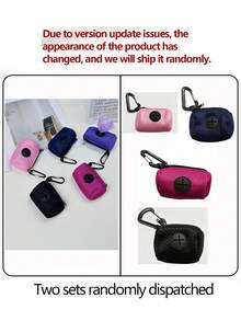 1pc Pet Waste Bag Holder, Dog Walking Pooper Scooper Bag Dispenser - Multicolor - View 10