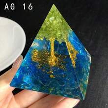 Handmade Tree Of Life Orgonite Pyramid Chakra Reiki Artificial Crystal Yoga Jewelry Ornaments Crafts Office Decor - Multicolor - View 8