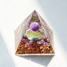 Handmade Tree Of Life Orgonite Pyramid Chakra Reiki Artificial Crystal Yoga Jewelry Ornaments Crafts Office Decor - Multicolor - View 22