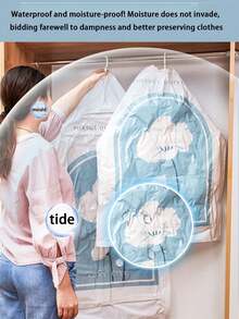 Thickened Vacuum Storage Bags With Hand Pump, Airtight Reusable Compression Bags For Quilt Bedding Down Jacket Closet Dorm Storage,Ideal For Comforters, Blankets, Down Coats, Sweaters, Pillows; Great For Home, Dormitory, Apartment, Moving And Travel. - View 8