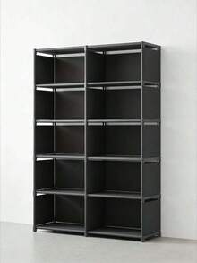 Estantería de almacenamiento, de piso a techo, uso doméstico simple, gabinete de almacenamiento de varias capas para sala de estar, estantería, gabinete de almacenamiento de esquina de pared - Multicolor - Ver 5