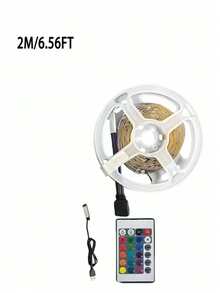 1-30م شريط إضاءة LED RGB 5 فولت مع وحدة تحكم عن بعد، شريط إضاءة LED لاصق ذاتي التلصيق مع 16 لون متغير و4 أوضاع ديناميكية، مناسب لإضاءة الغرف والتلفزيون والمطبخ والحفلات والبار والممرات - متعدد الألوان - مشاهدة 11
