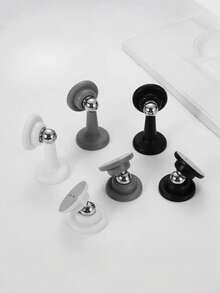 2pcs/Set Soft Magnetic Door Stopper - Easy Installation, Adhesive Backed | No Drilling Required, Suitable For Home And Office - multicolor - View 3