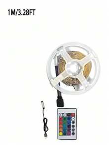 1-30م شريط إضاءة LED RGB 5 فولت مع وحدة تحكم عن بعد، شريط إضاءة LED لاصق ذاتي التلصيق مع 16 لون متغير و4 أوضاع ديناميكية، مناسب لإضاءة الغرف والتلفزيون والمطبخ والحفلات والبار والممرات - متعدد الألوان - مشاهدة 14