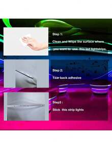 1-30م شريط إضاءة LED RGB 5 فولت مع وحدة تحكم عن بعد، شريط إضاءة LED لاصق ذاتي التلصيق مع 16 لون متغير و4 أوضاع ديناميكية، مناسب لإضاءة الغرف والتلفزيون والمطبخ والحفلات والبار والممرات - متعدد الألوان - مشاهدة 4